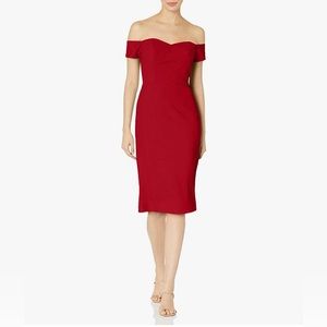 Dress the Population Women's Bailey Off The Shoulder Sweetheart Bodycon  Dress
